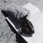 Etui lunettes tissu fleuri protection fait main